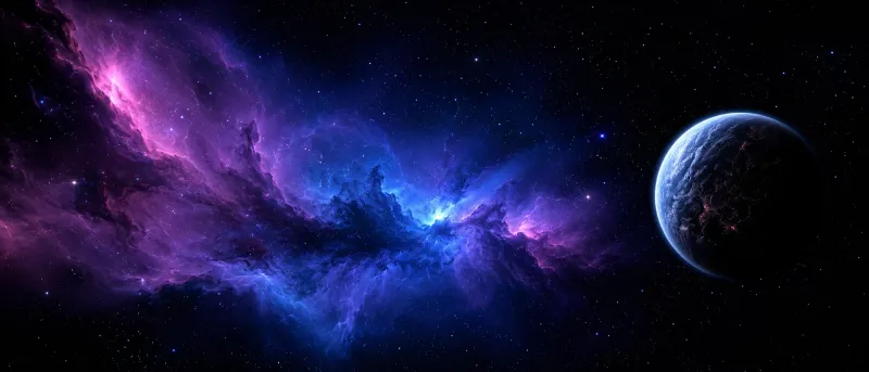Dual Monitor Space wallpaper preview