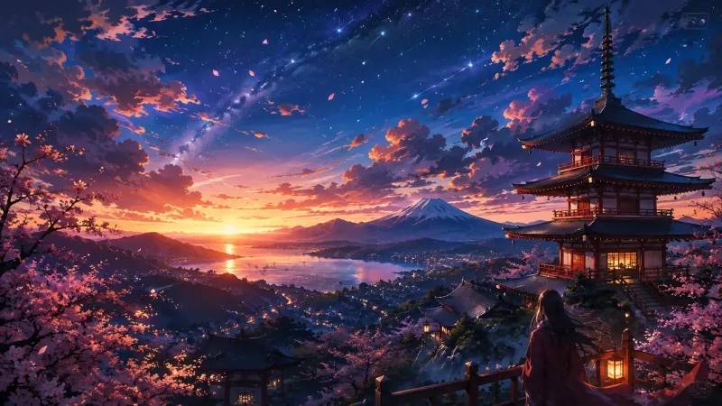 Eternal Twilight — Sakura Dreams wallpaper preview