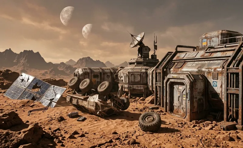 Forgotten Outpost Sci-Fi Alien Wallpaper wallpaper preview