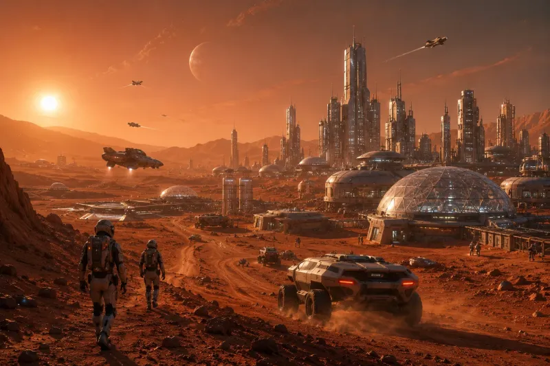 Mars Colony: Life on the Red Planet wallpaper preview