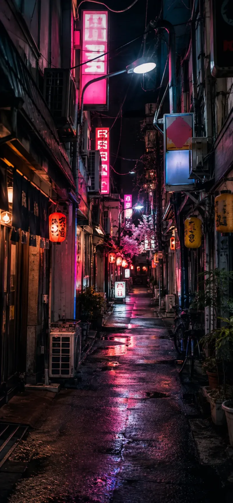 Neon Tokyo Alley wallpaper preview