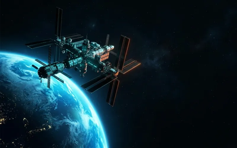 Space Orbital — 4K Sci-Fi Wallpaper wallpaper preview