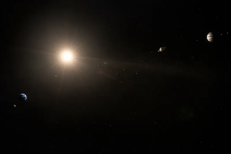 Ultra-Realistic Solar System Deep Space Photograph wallpaper preview