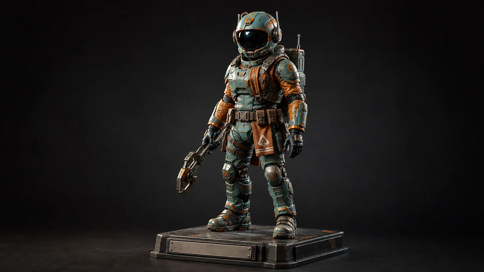 Battle Ready 3D Action Figure Wallpaper