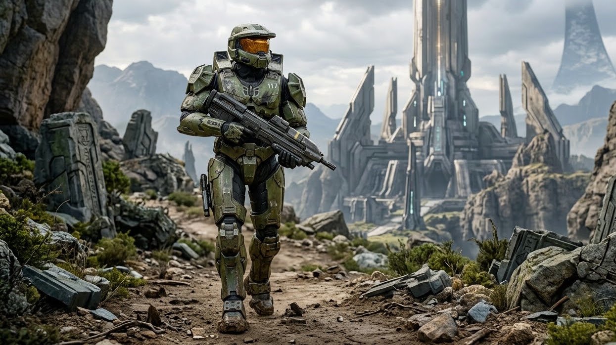 Cinematic Sci-Fi Warrior wallpaper full preview