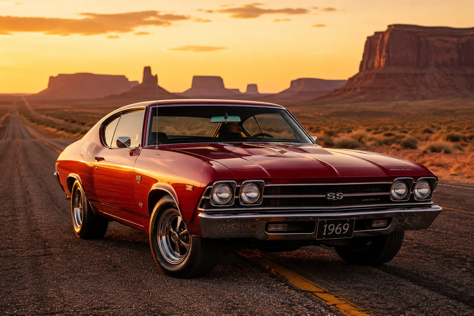 Desert Cruiser Classic Car Wallpaper