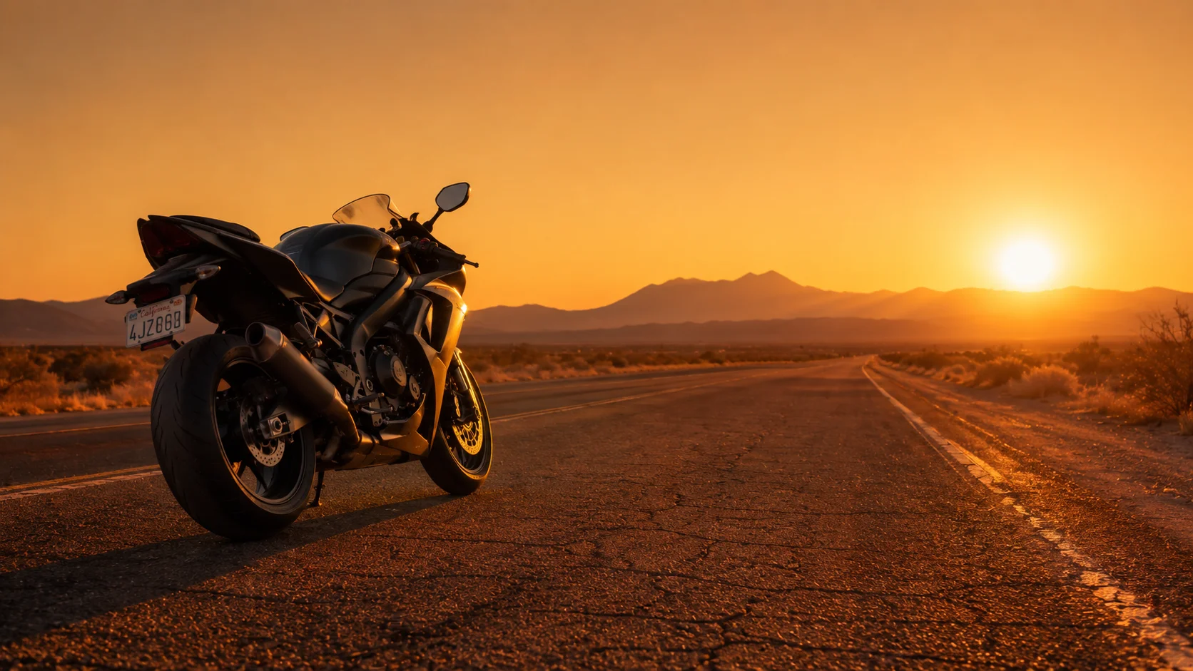 Desert Highway Superbike Wallpaper wallpaper full preview