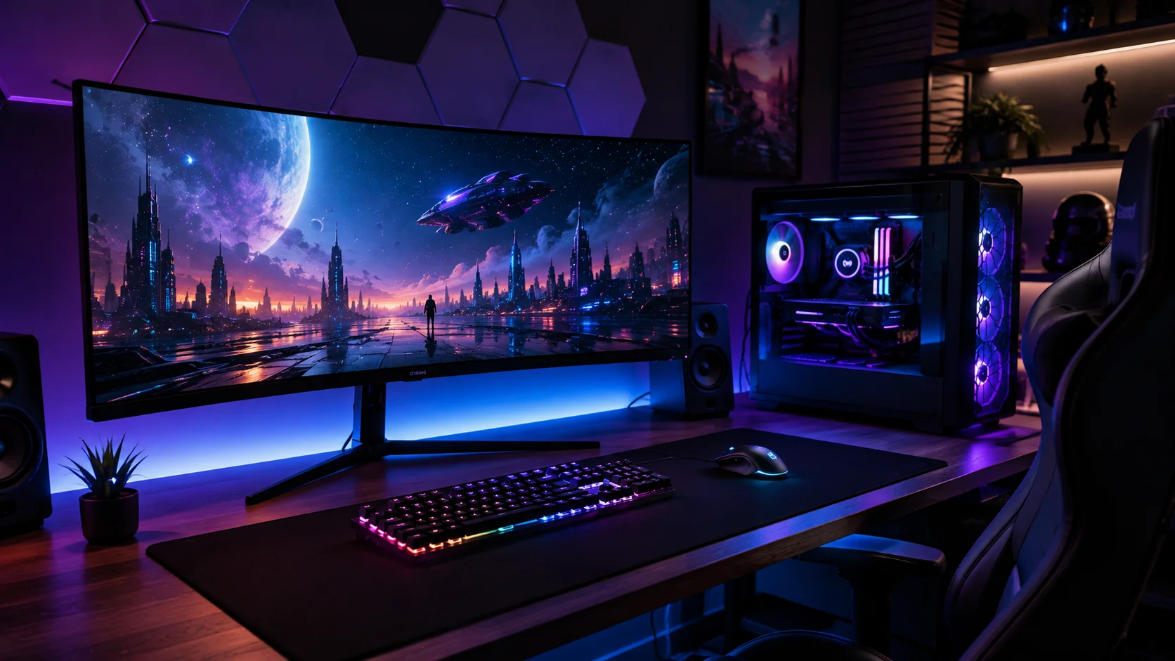 Gaming Battlestation wallpaper full preview