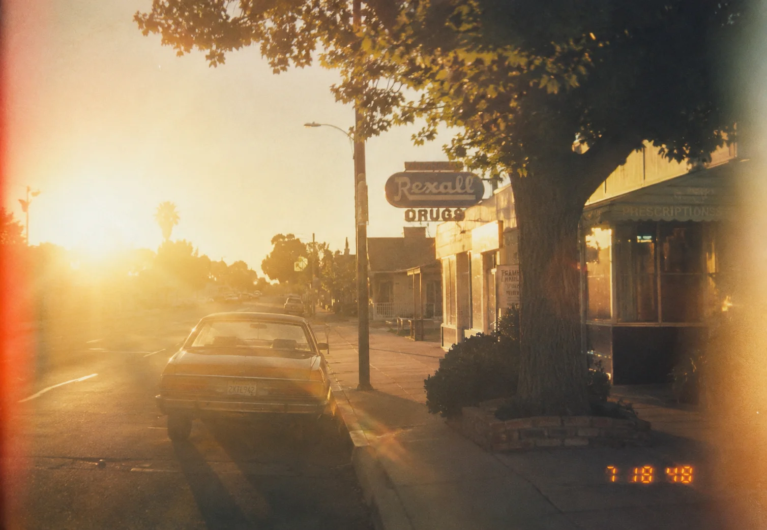 Golden Hour on a Quiet Vintage Street