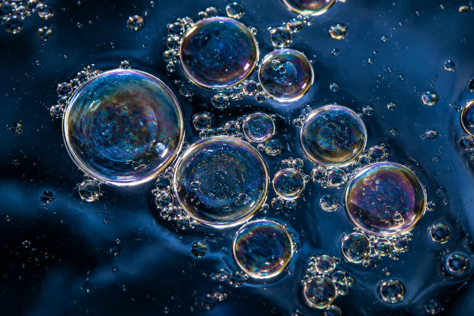 Liquid Prism Abstract Oil Bubble Wallpaper