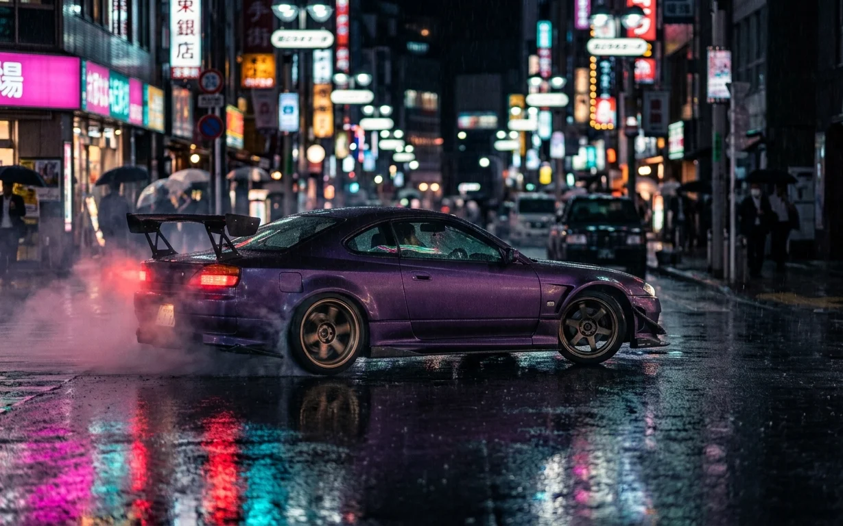 Midnight Drift — 4K JDM Car Wallpaper