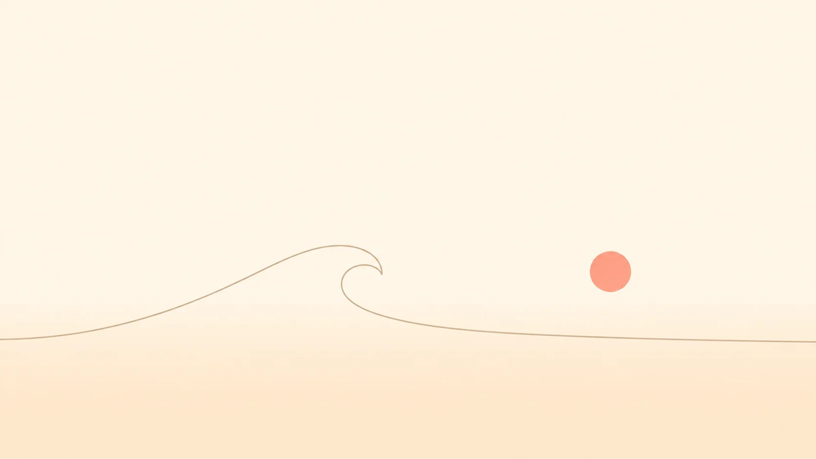 Minimal Ocean Wave Wallpaper wallpaper full preview
