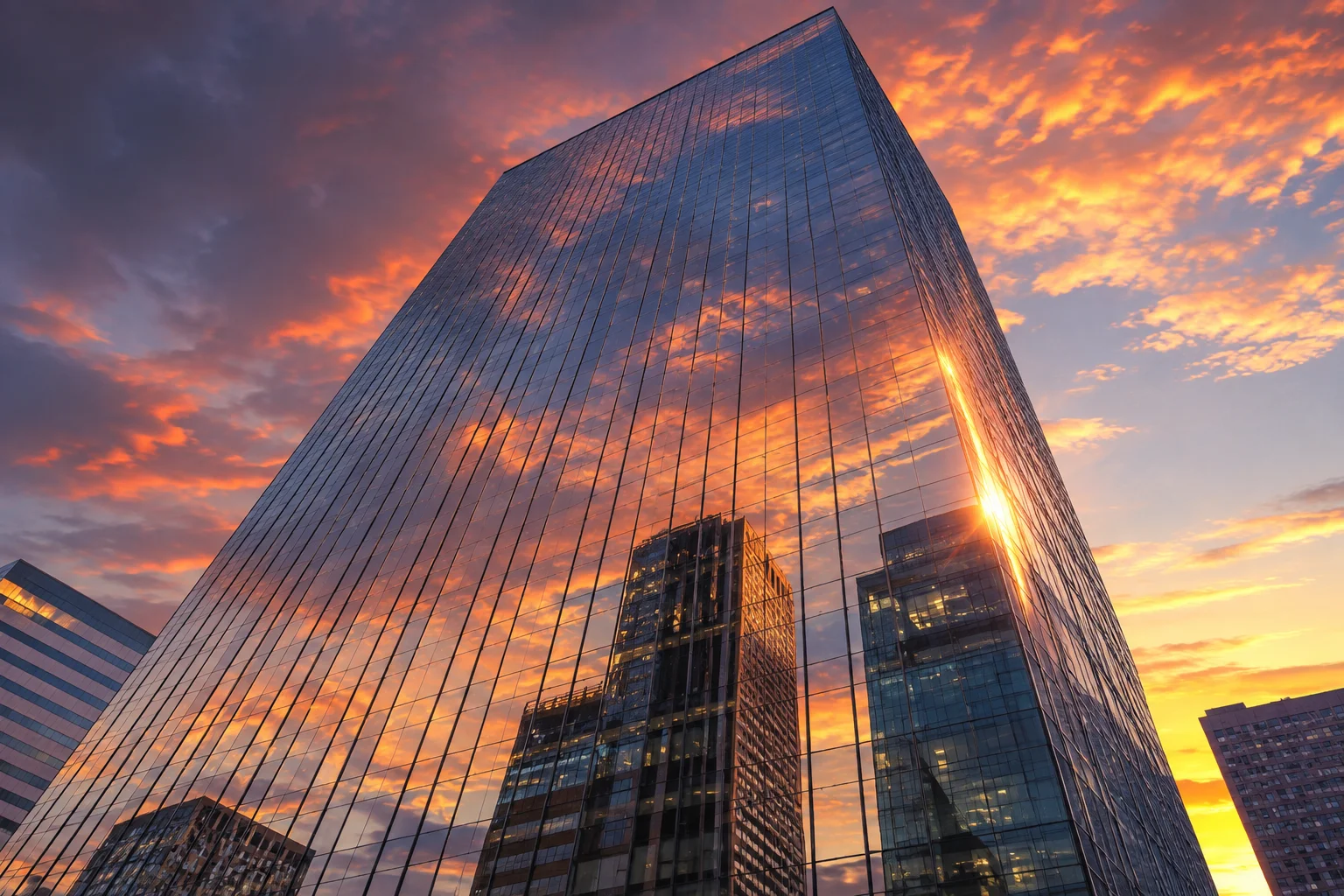 Mirror Sky Glass Skyscraper Architecture Wallpaper wallpaper full preview