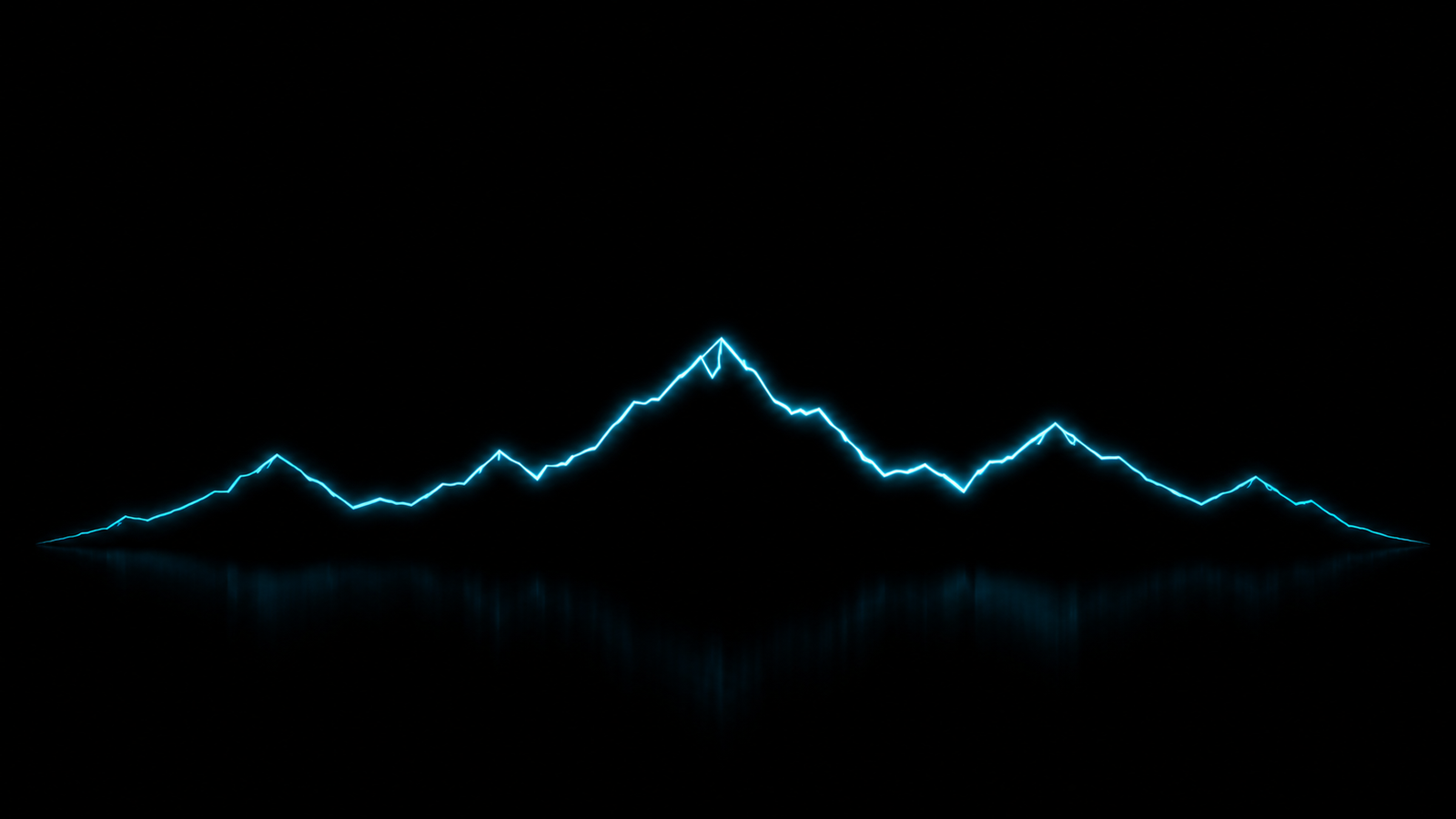 Neon Horizon AMOLED Minimal Wallpaper wallpaper full preview