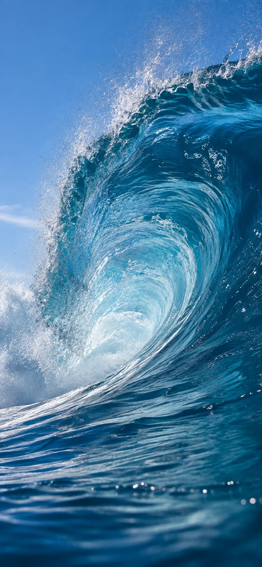 Ocean Wave Blue wallpaper full preview