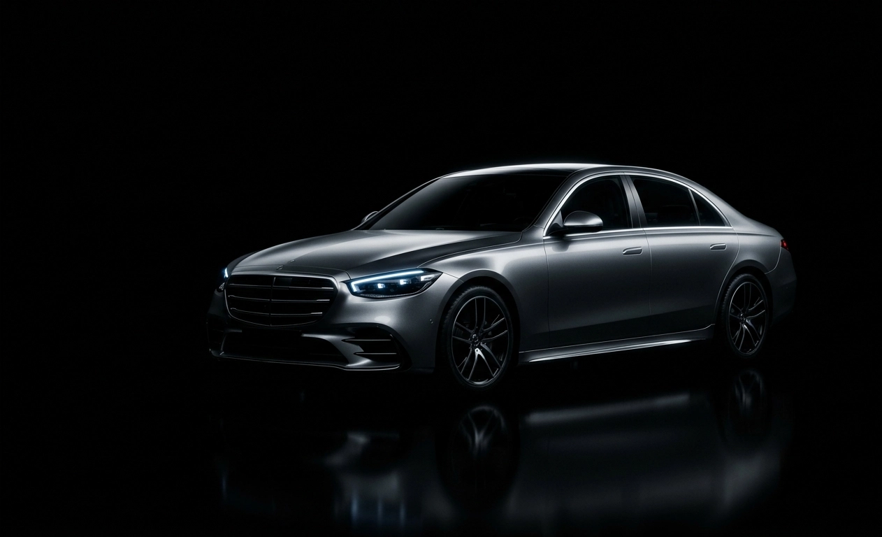 Premium Silver AMOLED Sedan Wallpaper wallpaper full preview