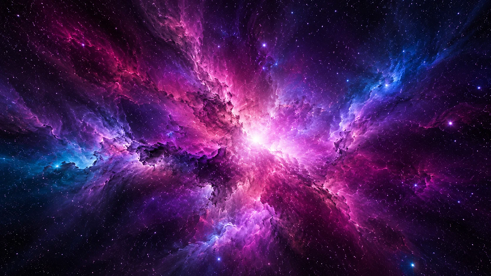 Purple Nebula Burst wallpaper full preview