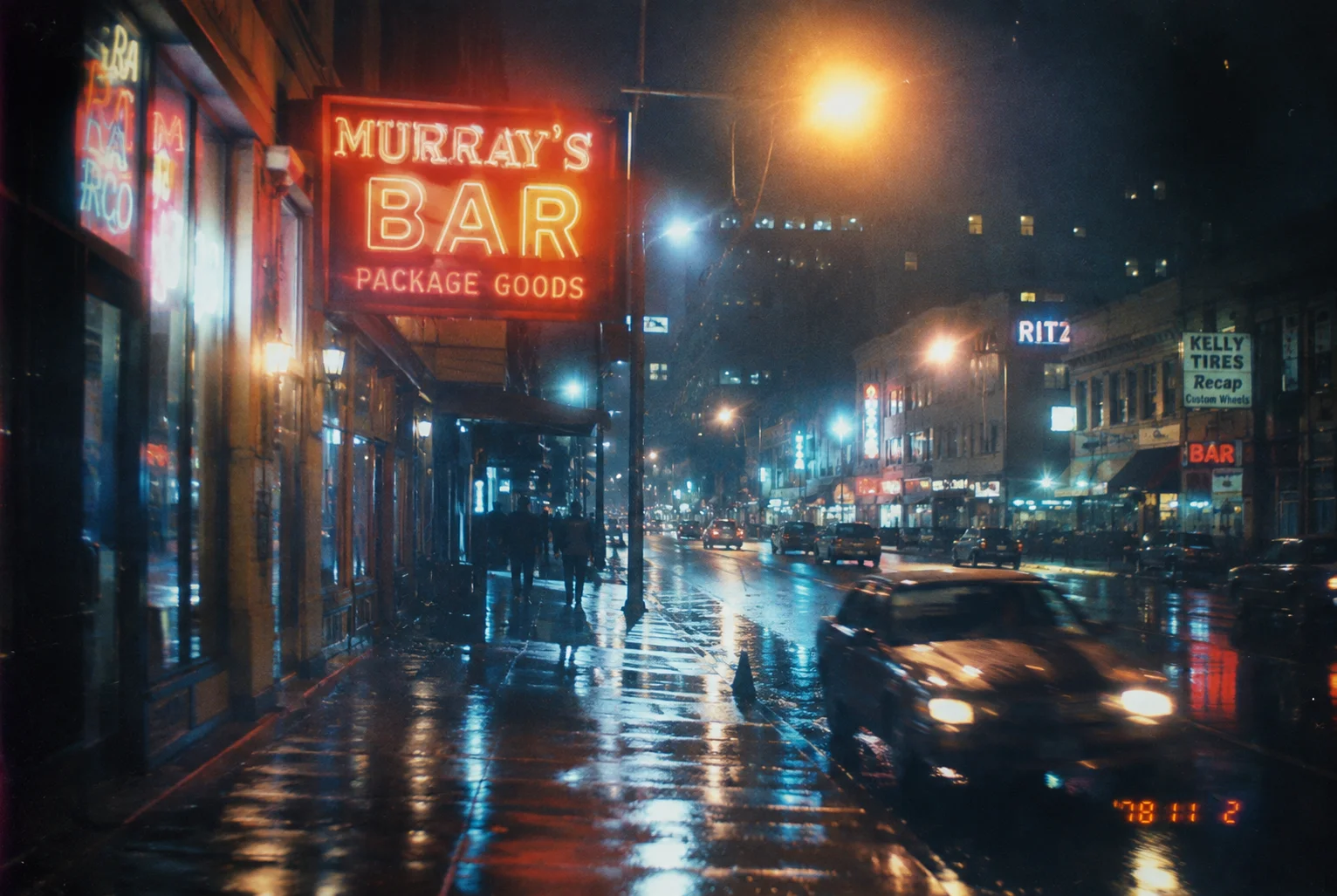 Rain: A Vintage City Night wallpaper full preview