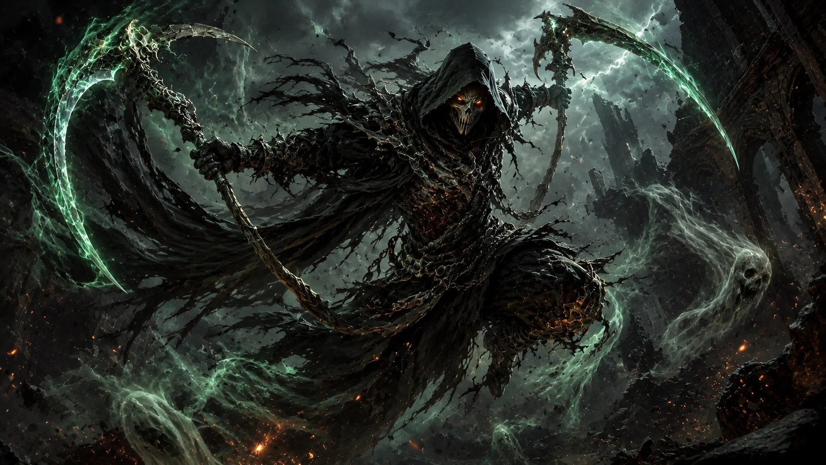 Shadow Reaper Action Wallpaper wallpaper full preview