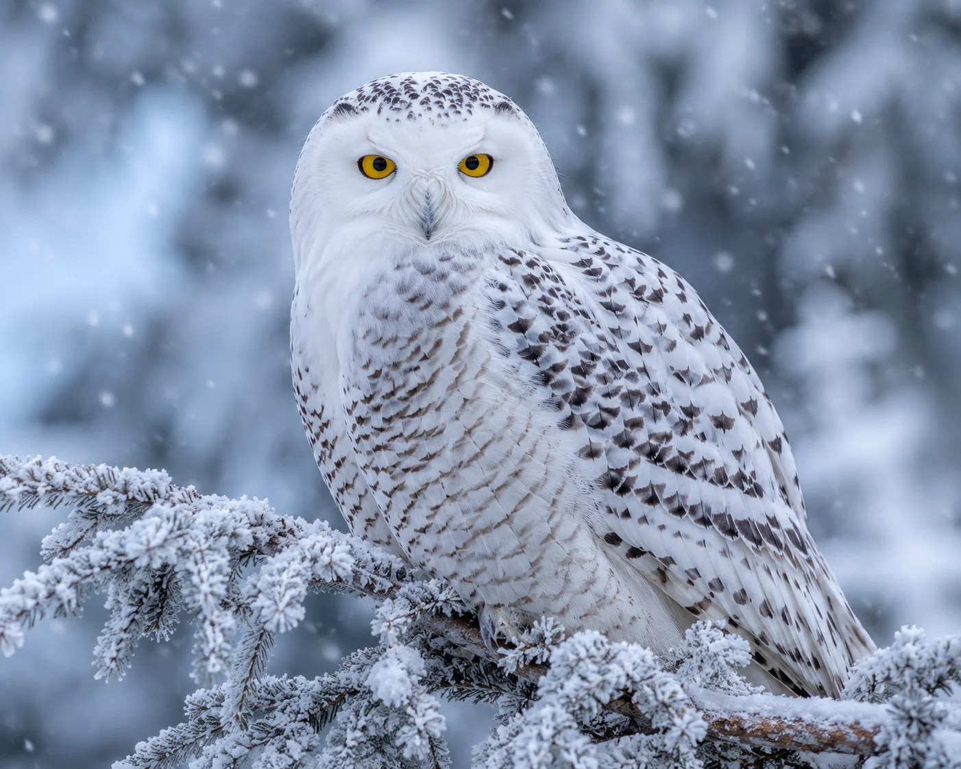 Winter Watcher Snowy Owl Wallpaper wallpaper full preview